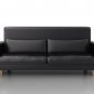 IKEA Nikkala 3 seater Custom slipcover in Modena Black Leather