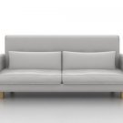IKEA Nikkala 3 seater Custom slipcover in Modena  White Leather