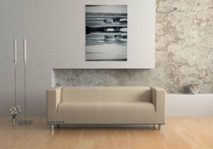 IKEA KLIPPAN 4 seater Custom slipcover in Nomad Sand
