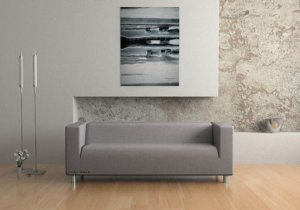 IKEA KLIPPAN 4 seater Custom slipcover in Rouge Ash Grey