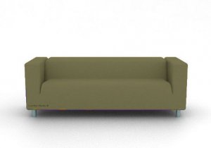 IKEA KLIPPAN 4 seater Custom slipcover in Rouge Green