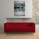 IKEA KLIPPAN 4 seater Custom slipcover in Rouge Red