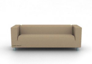 IKEA KLIPPAN 4 seater Custom slipcover in Gaia Flax