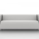 IKEA KLIPPAN 4 seater Custom slipcover in Modena White Leather
