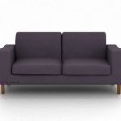 IKEA Karlanda 2 seater Custom slipcover in Gaia Charcoal