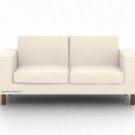 IKEA Karlanda 2 seater Custom slipcover in Gaia Pure White
