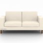IKEA Karlanda 2 seater Custom slipcover in Gaia Pure White