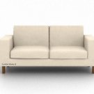 IKEA Karlanda 2 seater Custom slipcover in Gaia Sand