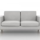 IKEA Karlanda 2 seater Custom slipcover in Modena White Leather