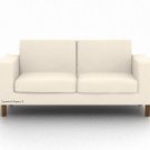 IKEA Karlanda 3 seater Custom slipcover in Gaia Pure White