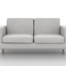 IKEA Karlanda 3 seater Custom slipcover in Modena White Leather
