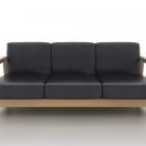 IKEA Lilliberg 3 seater Custom slipcover in Modena Black Leather