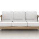 IKEA Lilliberg 3 seater Custom slipcover in Modena White Leather