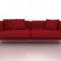IKEA Tylosand 3 Seater Custom Slipcover in Rouge Red