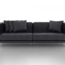 IKEA Tylosand 3 Seater Custom Slipcover in Modena Black Leather