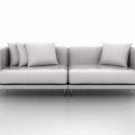 IKEA Tylosand 3 Seater Custom Slipcover in Modena White Leather