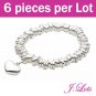 (B8108) 6 pieces x Silver Bracelet