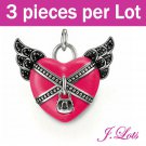 (P6009) 3 pieces x 925 Silver Plated Charms