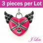 (P6009) 3 pieces x 925 Silver Plated Charms
