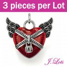 (P6010) 3 pieces x 925 Silver Plated Charms