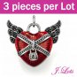 (P6010) 3 pieces x 925 Silver Plated Charms