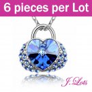 (N9008) 6 pieces x Swarovski Crystal Pendant