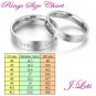 (R3003) 16 pieces x 316L Stainless Steel Rings