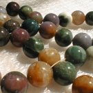 12mm natural colorful jade beads necklace