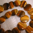 20mm big tiger eye stone flake beads/necklace