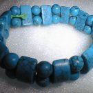 beatiful square&round turquoise bracelet