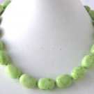18"" beauty color green turquoise beads necklace