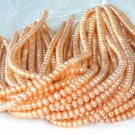 wholesale 16"" 6-7mm orange red pearl necklace strings