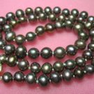 17.5"" genuine black F/W pearl necklace