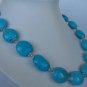 18"" exquisite blue turquoise necklace