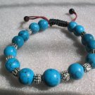 stunning blue turquoise 4mm stone bracelet