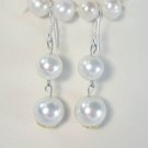 Beautiful white south sea shell 10-12mm earrings