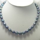 EXCELLENT 10-11MM peacock FW Cultured Pearl Necklace