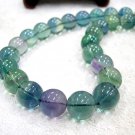 SUPERB 20'' 16MM NATURAL FLUORITE QUARTZ NECKLACE