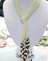 WHOLESALE 8-PCS 51'' WHITE CULTURED PEARL NEKCLACES