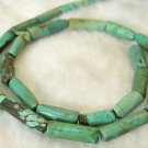 columnar 5-18mm 16'' NATURAL OLD BLUE TURQUOISE NECKLACE