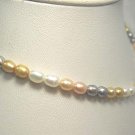 SINGLE 17'' multicolor Cultured Pearl Necklace