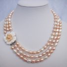 Stylish 7-8 mm Fresh Water Pearls Double Ply Necklace