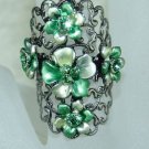 Rhinestone ring green