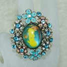 Rhinestone ring lovely blue Rhinestone ring lovely blue