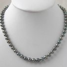 HIGH QUALITY 7-8MM BLACK FRESHWATER PEARL NECKLACE
