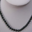 Rare 8.5mm Black freshwater Pearl Necklace