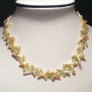 Baroque Pink FW Pearls&Crystal Necklace