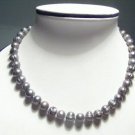 Baroque Real Gray FW Pearls Necklace