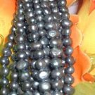 10 strand 6-7 mm nugget freshwater pearl-black