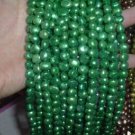 10 strand 7-8 mm nugget freshwater pearl loose string-dark green
